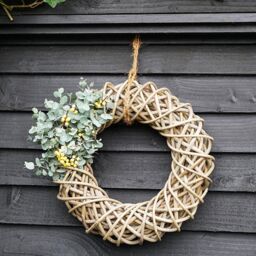 Ivyline Rattan Wreath Diam 50Cm - Made of Kubu Rattan - Very good quality in Natural - thumbnail 3
