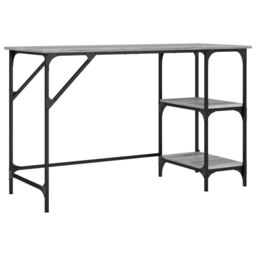 Berkfield Home Desk Grey Sonoma 120x50x75 cm Metal & Engineered Wood - Size: 120 x 50 x 75 cm - thumbnail 2