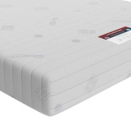 Rest Relax Visco Therapy 19cm Premier Cool Blue Sprung Mattress for Cooler Sleep in White - Size: Single - thumbnail 2