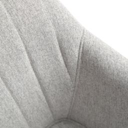 Home Garden Direct Luciano Upholstered Armchair in Premium Textured Linen in Grey - thumbnail 9