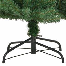 Berkfield Home Artificial Hinged Christmas Tree Green 270 cm PVC & Metal - thumbnail 9