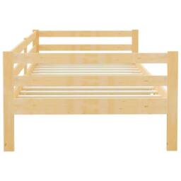 Berkfield Home Day Bed Solid Pinewood 90x200 cm in Light Brown - thumbnail 6