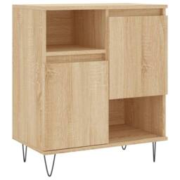 Berkfield Home Sideboards 2 pcs Sonoma Oak Engineered Wood in Light Tan - thumbnail 5
