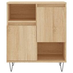 Berkfield Home Sideboards 2 pcs Sonoma Oak Engineered Wood in Light Tan - thumbnail 6