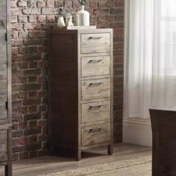 Cheshire Premium Legacy 5 Drawer Tallboy - Cashew in Beige - thumbnail 3