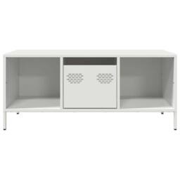Berkfield Home Coffee Table White 101.5x50x43.5 cm Cold-rolled Steel - thumbnail 4