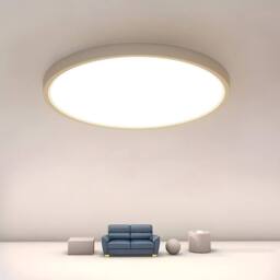 Goeco LED Ceiling Light, 30 cm, 24 W IP54 Bathroom LED Ceiling Light, 4500K in White - thumbnail 1