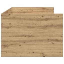 Berkfield Home Modern Daybed Artisan Oak Engineered Wood 90 x 200 cm Durable Daybed in Beige - thumbnail 6
