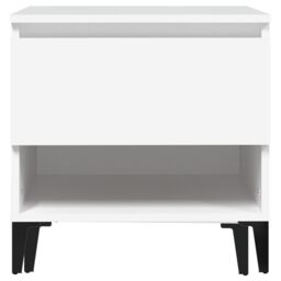 Berkfield Home Side Table White 50x46x50 cm Engineered Wood - Size: 50 x 46 x 50 cm - thumbnail 6