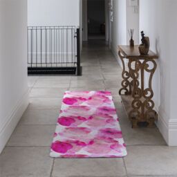 Benjamin Tate Design Andrew Lee Bo Ho In Pink Runner Rug in Natural - Size: 67 cm x 230 cm - thumbnail 3