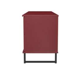 Ready Assembled 2 U Fuji 2 Drawer 2 Door Wide Sideboard (Ready Assembled) in Dark Red - thumbnail 2