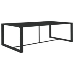 Berkfield Home Outdoor Dining Table Anthracite 120x60x66 cm Aluminium in Black - Size: 120 x 60 x 66 cm - thumbnail 2