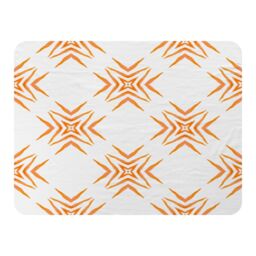 Benjamin Tate Design Orange Ravishing Boho Chic Blanket in Natural - Size: 120 cm x 150 cm - thumbnail 1