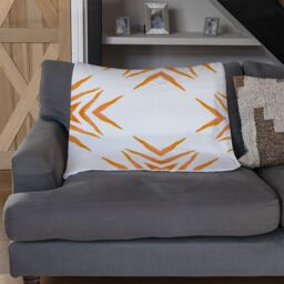 Benjamin Tate Design Orange Ravishing Boho Chic Blanket in Natural - Size: 120 cm x 150 cm - thumbnail 2