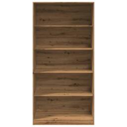 Berkfield Home Wardrobe Artisian Oak 100x50x200 cm Engineered Wood in Brown - Size: 100 x 50 x 200 cm - thumbnail 4