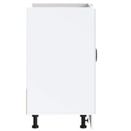 Berkfield Home Sink Base Cabinet Kalmar White 80x46x81.5 cm Engineered Wood - thumbnail 6