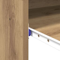 Berkfield Home Computer Desk Artisan Oak Engineered Wood Standard Simple in Brown - thumbnail 9