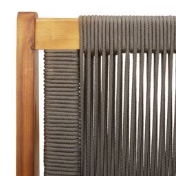Berkfield Home Garden Bench Grey 76x122x73 cm Solid Wood Acacia in Brown - Size: 76 x 122 x 73 cm - thumbnail 8