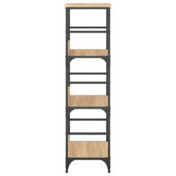 Berkfield Home Bookshelf Sonoma Oak 50x33x117.5 cm Engineered Wood in Light Brown - thumbnail 5