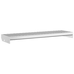 Berkfield Home Grate Step 80x24x7 cm Galvanised Steel in Silver - Size: Medium - thumbnail 2