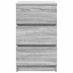 Berkfield Home Durable Bedside Cabinet with 3 Drawers Grey Sonoma 39x35x65 cm - Size: 39 x 35 x 65 cm - thumbnail 6