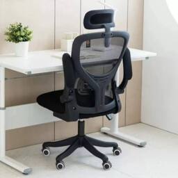 FLAVORA Black Style 2 Ergonomic Mesh Swivel Height Adjustable Office Chair - Size: 0.6m2 - thumbnail 6