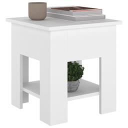 Berkfield Home Coffee Table White 40x40x42 cm Engineered Wood - Size: 40 x 40 x 42 cm - thumbnail 4