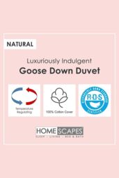 Homescapes Premium White Goose Down 15 Tog All Seasons Duvet - Size: Super King - thumbnail 2