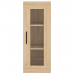 Berkfield Home Wall Mounted Cabinet Sonoma Oak 34.5x34x90 cm in Brown - thumbnail 6