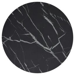 Berkfield Home Side Table Gold & Black Marble 45 cm Tempered Glass - thumbnail 5