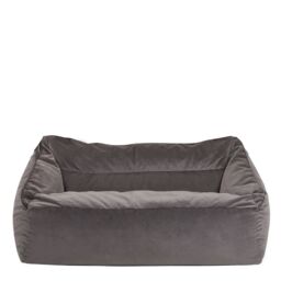 icon Cecilia Bean Bag Sofa Midnight Blue Giant Velvet Bean Bag Chair in Charcoal - thumbnail 2