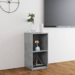 Berkfield Home TV Cabinet Concrete Grey 72x35x36.5 cm Engineered Wood - thumbnail 4