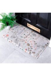 Artsy Mats Butterfly Floral Doormat - Size: 40 cm x 70 cm - thumbnail 1