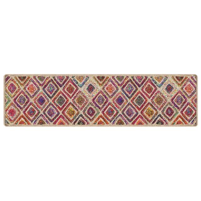 Berkfield Home Rug Washable Multicolour 80x300 cm Anti Slip - Size: 100 cm diameter - image 1