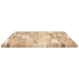 Berkfield Home Bathroom Vanity Top Untreated 140x60x2 cm Solid Wood Acacia in Brown - Size: 140 x 60 x 2 cm - thumbnail 5