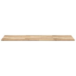 Berkfield Home Bathroom Vanity Top Untreated 140x60x2 cm Solid Wood Acacia in Brown - Size: 140 x 60 x 2 cm - thumbnail 3
