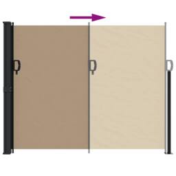 Berkfield Home Retractable Side Awning Taupe 170x300 cm - thumbnail 5