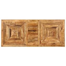 Berkfield Home Writing Table Solid Mango Wood 118x50x75 cm in Brown - Size: 118 x 50 x 75 cm - thumbnail 5