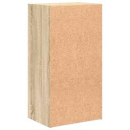 Berkfield Home Classic 2-Tier Book Cabinet Sonoma Oak 40x30x76.5 cm Engineered Wood in Brown - thumbnail 7