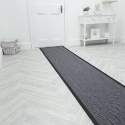 runrug Carpet Runner Rug - Indoor/Outdoor, Reversible, 2mm - 'Illusion' in Midnight - Size: 60 cm x 150 cm - thumbnail 3