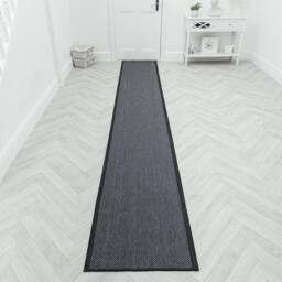 runrug Carpet Runner Rug - Indoor/Outdoor, Reversible, 2mm - 'Illusion' in Midnight - Size: 60 cm x 150 cm - thumbnail 7