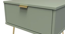Ready Assembled 2 U Fuji 1 Drawer Bedside (Ready Assembled) in Pale Green - thumbnail 4