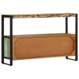 Berkfield Home Sideboard 120x30x75 cm Solid Reclaimed Wood in Brown - Size: 120 x 30 x 75 cm - thumbnail 3