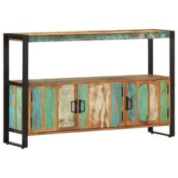 Berkfield Home Sideboard 120x30x75 cm Solid Reclaimed Wood in Brown - Size: 120 x 30 x 75 cm - thumbnail 2