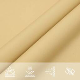 Berkfield Home Sun Shade Sail Sand 4x4 m 100% Polyester Oxford in Light Sand - thumbnail 8