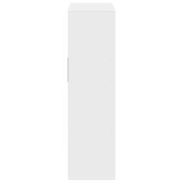 Berkfield Home Decorative Book Cabinet White 66x31x112 cm Engineered Wood - Size: 66 x 31 x 112 cm - thumbnail 5