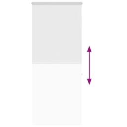 Berkfield Home Shower Roller Blind with Cassette 110x240 cm Fabric Width 106 cm in White - thumbnail 5