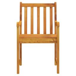 Berkfield Home Classic Garden Chairs 2 pcs Solid Acacia Wood in Brown - thumbnail 4