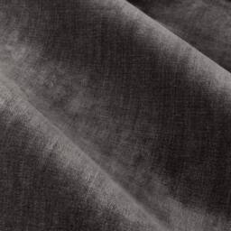 Yard Heavy Chenille Blackout Pencil Pleat Curtain Pair in Charcoal - Size: 168 cm width x 229 cm drop - thumbnail 4
