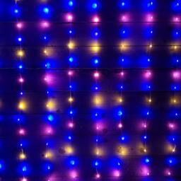 Samuel Alexander 240 LED 2m x 1.5m Premier Flexibright Curtain Indoor Outdoor Multifunction Christmas Lights with Timer in Rainbow - thumbnail 2